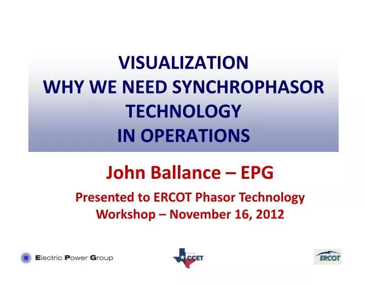 visualization why we need synchrophasor technology in operations