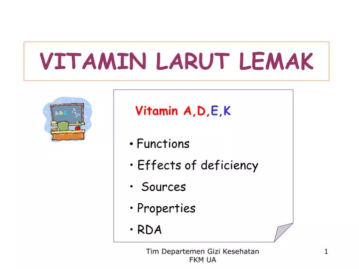 vitamin larut lemak