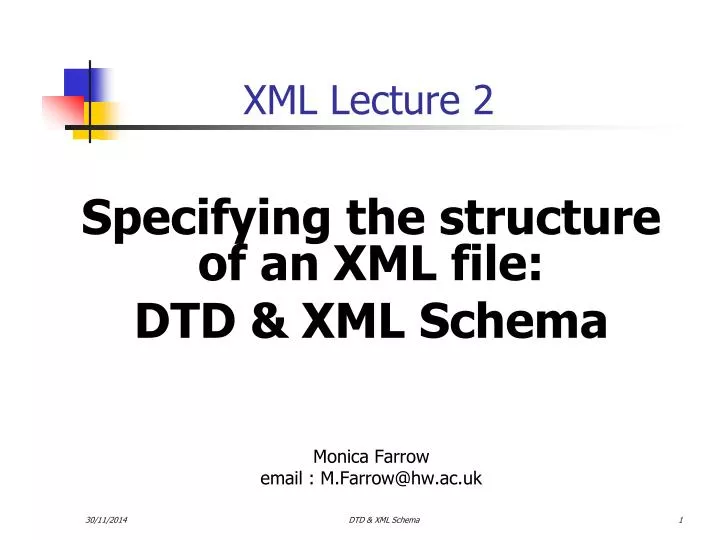 xml lecture 2