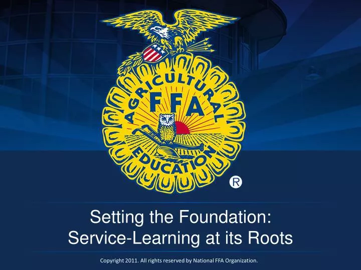 setting the foundation service learning at its roots