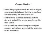 Ocean Basins - slide 1