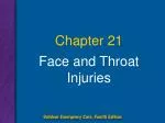 Emergency Medical Care for Face and Throat Injuries - slide 1