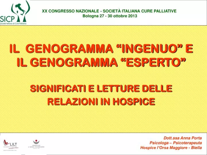 il genogramma ingenuo e il genogramma esperto significati e letture delle relazioni in hospice