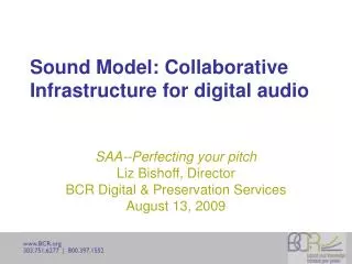 Sound Model: Collaborative Infrastructure for digital audio