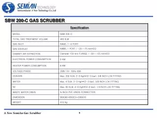 SBW 200-C GAS SCRUBBER