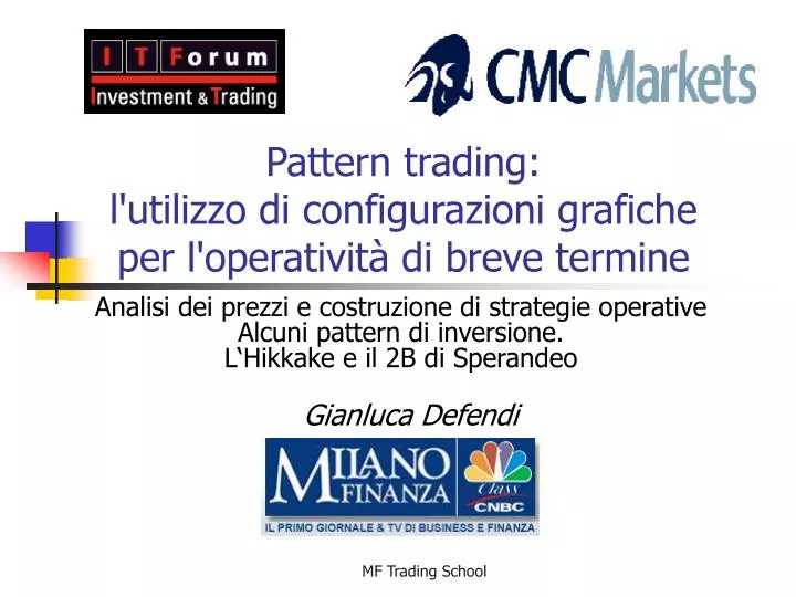 pattern trading l utilizzo di configurazioni grafiche per l operativit di breve termine