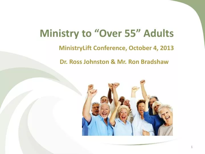 ministry to over 55 adults