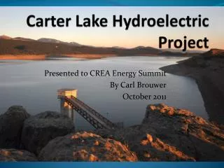 Carter Lake Hydroelectric Project