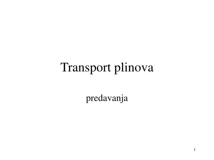 transport plinova