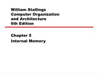 William Stallings Computer Organization and Architecture 6th Edition