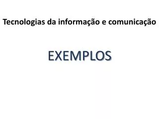 Tecnologias da informação e comunicação