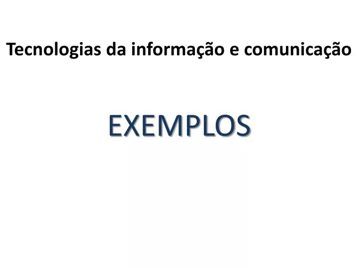 tecnologias da informa o e comunica o