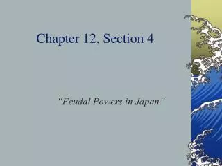 Chapter 12, Section 4