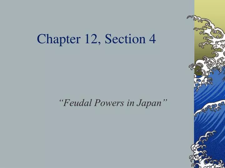 chapter 12 section 4