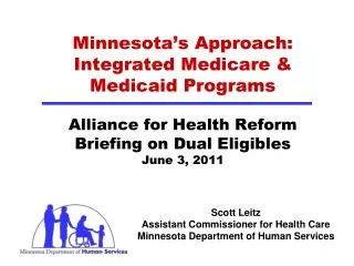 Scott Leitz Assistant Commissioner for Health Care Minnesota Department of Human Services