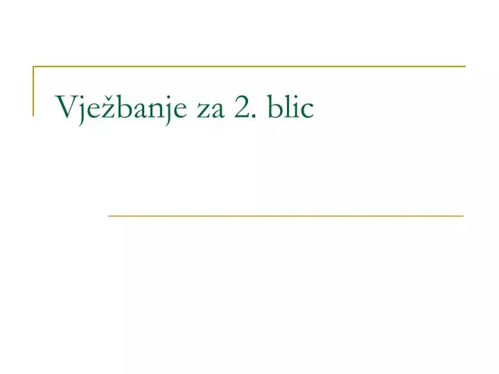 vje banje za 2 blic