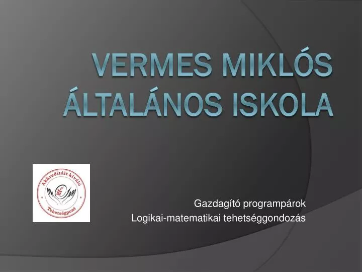 gazdag t programp rok logikai matematikai tehets ggondoz s