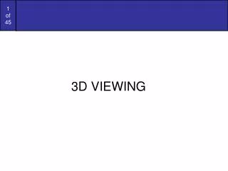 3D VIEWING