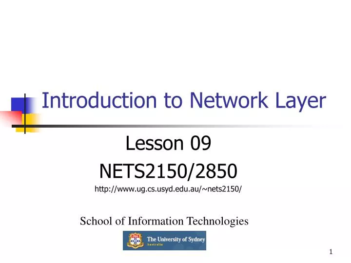 introduction to network layer