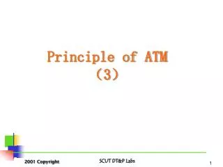 Principle of ATM ?3?