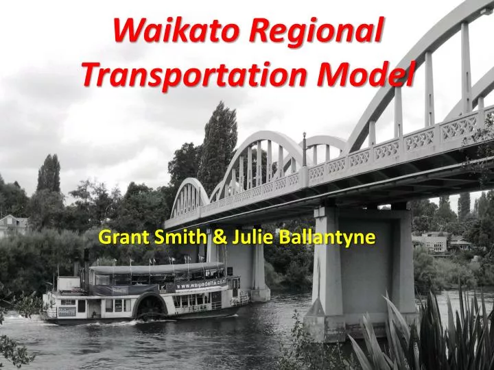 waikato regional transportation model