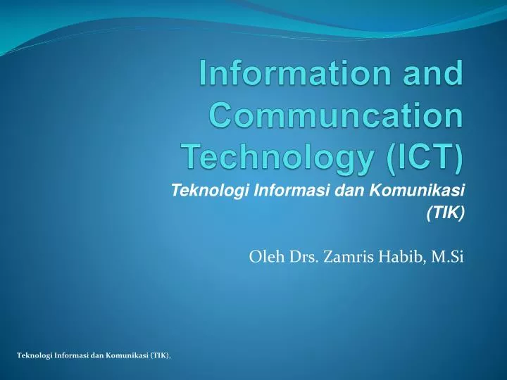 information and communcation technology ict
