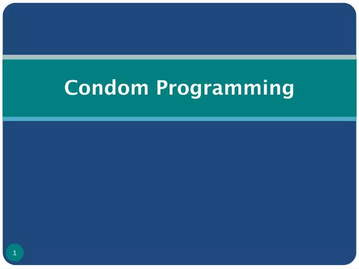 condom programming