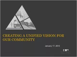 Creating a unified vision for our community