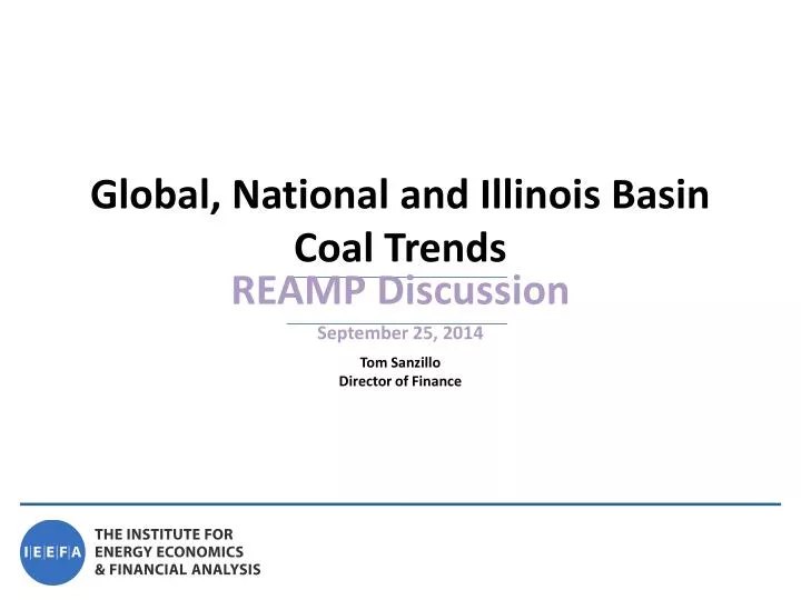 global national and illinois basin coal trends