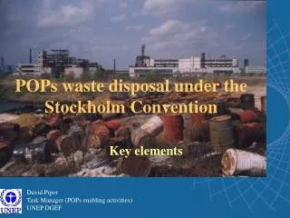 POPs waste disposal under the Stockholm Convention