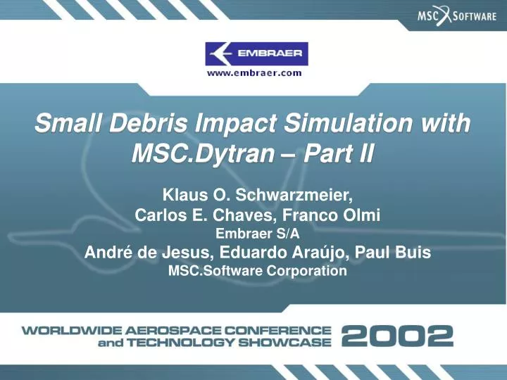 small debris impact simulation with msc dytran part ii