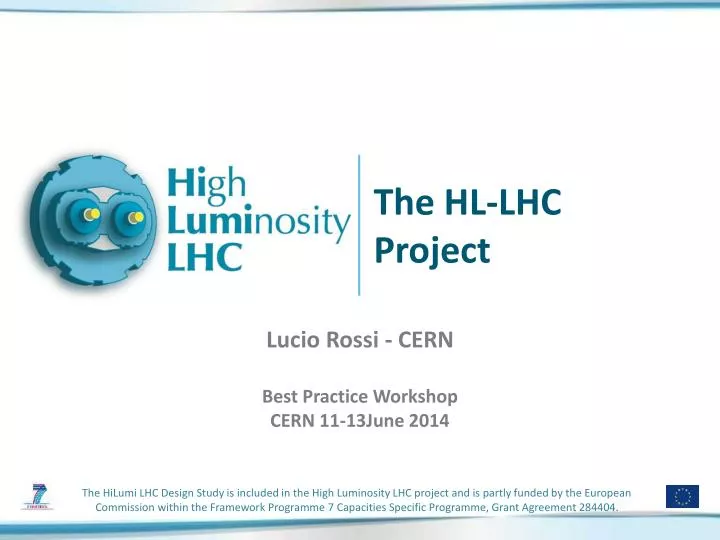 the hl lhc project
