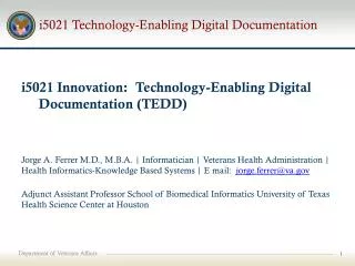 i5021 Technology-Enabling Digital Documentation