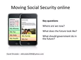 Moving Social Security online