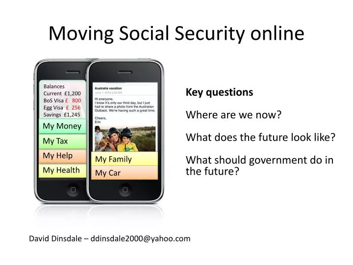 moving social security online
