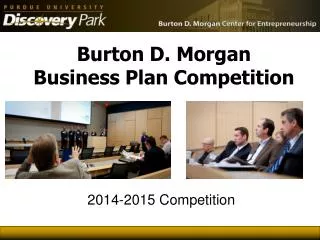 Burton D. Morgan Business Plan Competition
