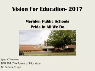 Vision For Education- 2017