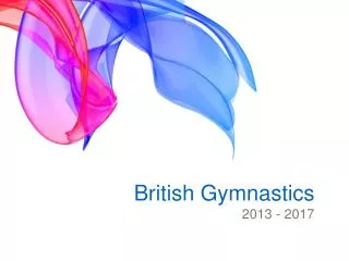 British Gymnastics 2013 - 2017