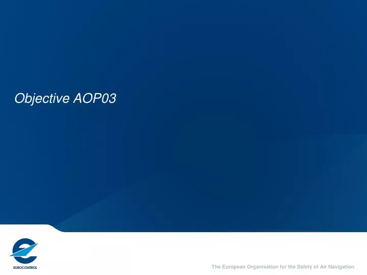objective aop03