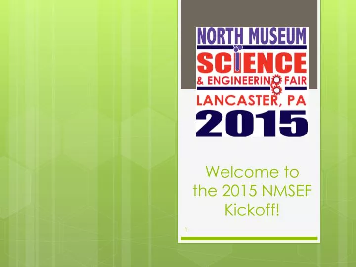 welcome to the 2015 nmsef kickoff