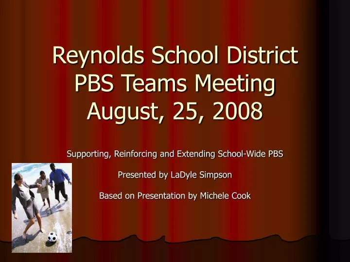 reynolds school district pbs teams meeting august 25 2008