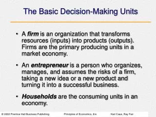 The Basic Decision-Making Units