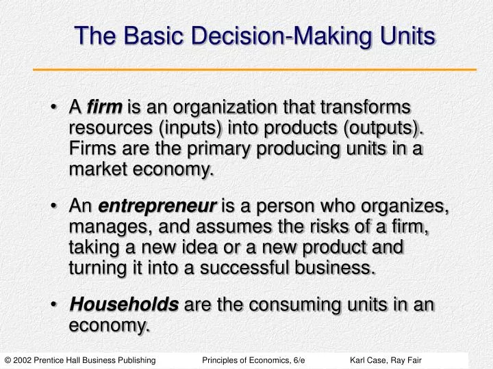 the basic decision making units