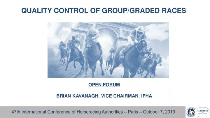 quality control of group graded races