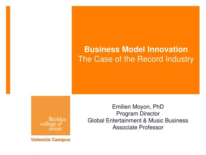 business model innovation the case of the record industry