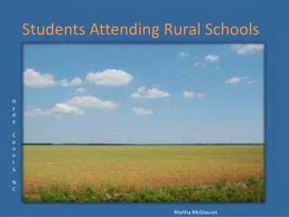 Students Attending Rural Schools