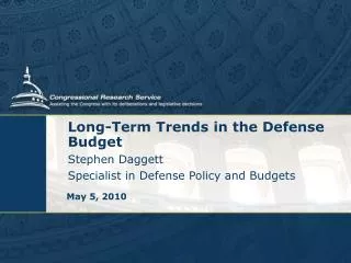 Long-Term Trends in the Defense Budget