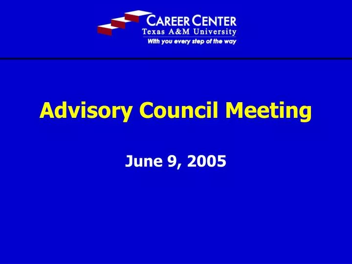 advisory council meeting