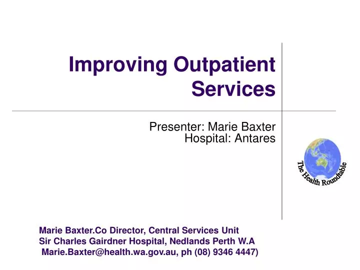 improving outpatient services