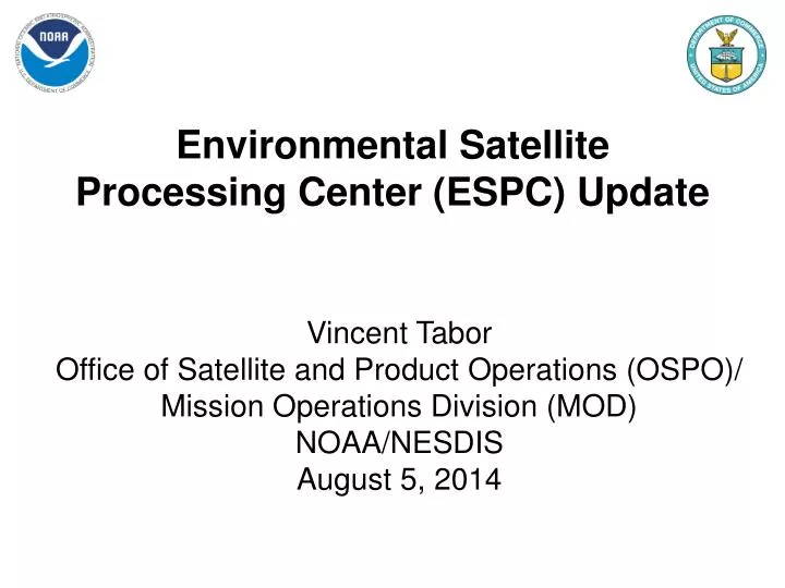 environmental satellite processing center espc update